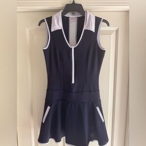 Olaya Sport Navy and White Tennis/Golf Dress- Size Small